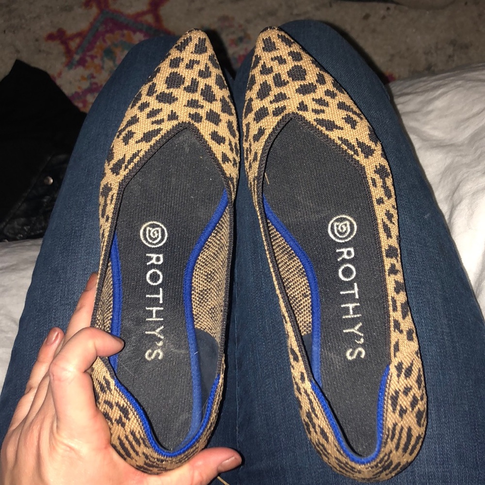 Rothy Pointed Cheetah print